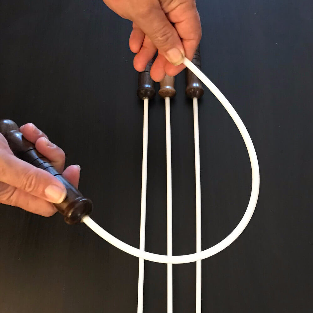 1/4 inch Delrin Cane with Exotic Wood Handle image 4