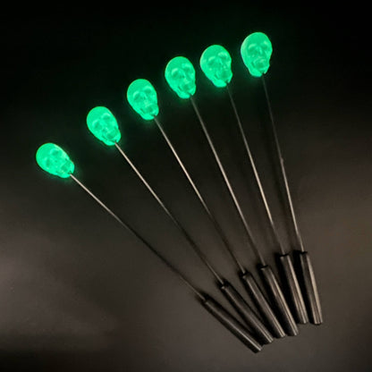 Glowing green Skull Diabolical Stick