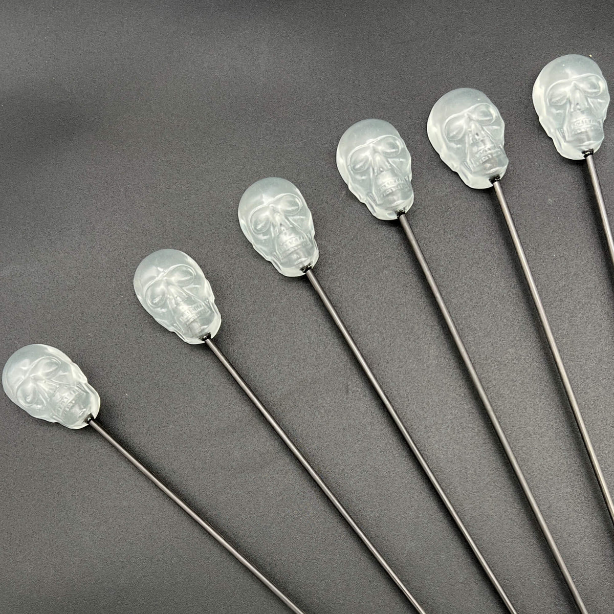 Close up of skull diabolical stick tips