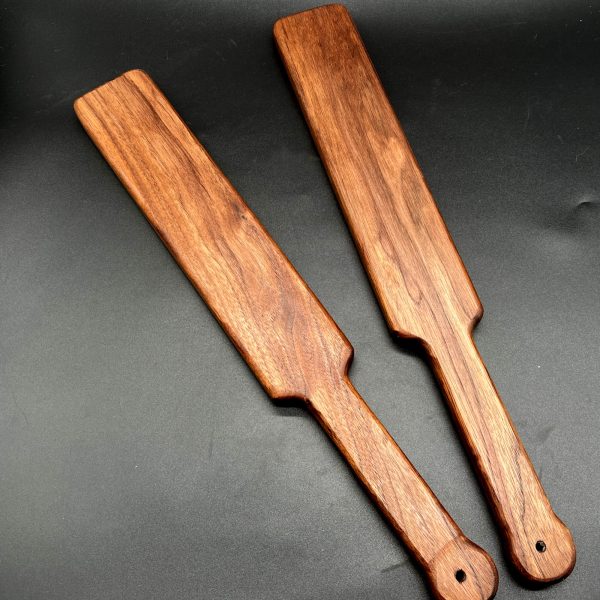 Two Ass Beater paddles in Black Walnut