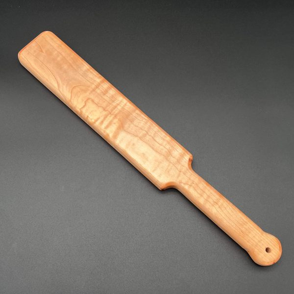 Maple Ass Beater paddle - a light cream, beige, brown wood.