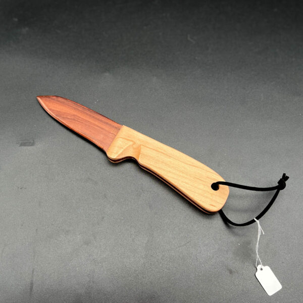 wooden knife made with Rosewood for the blade and maple for the handle
