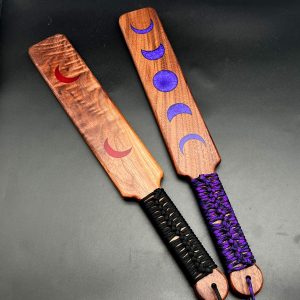 Two large Resin Inlay paddles