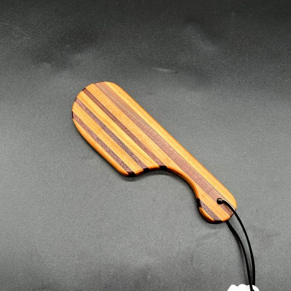 Small wooden paddle made of Black Walnut and Maple
