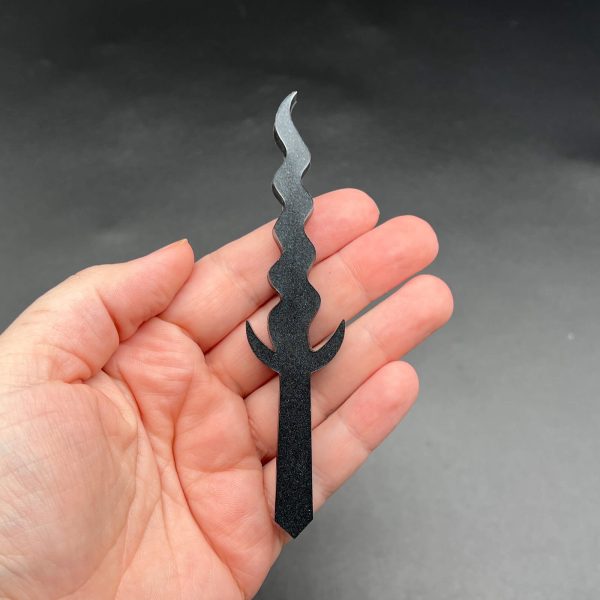 Black resin dagger