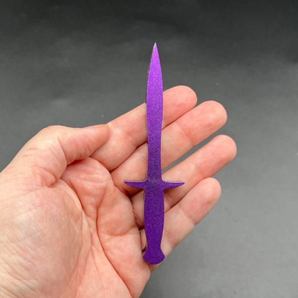 Purple resin dagger