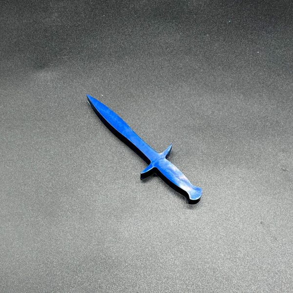 Blue resin dagger