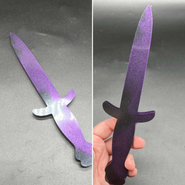 Purple and Black knightly dagger