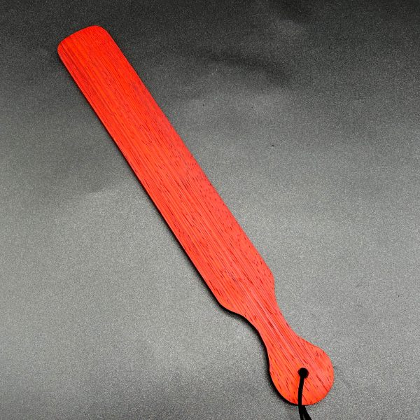 Slapstick made of Paduak, a deep red wood