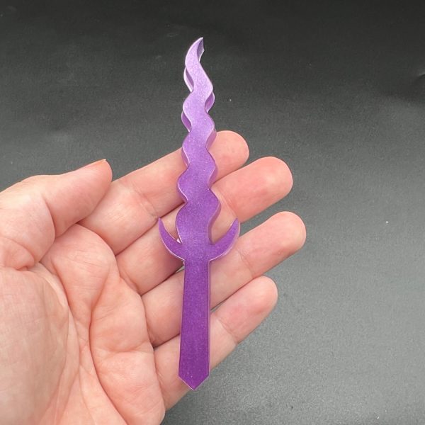 Purple resin dagger