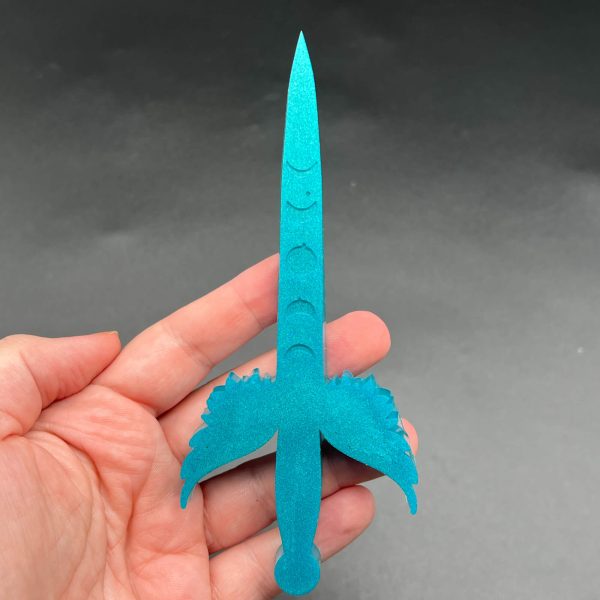 Turquoise resin dagger