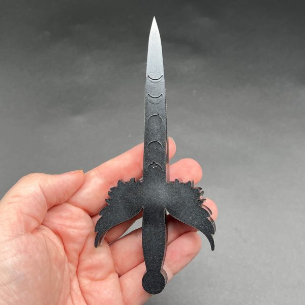 Black resin dagger